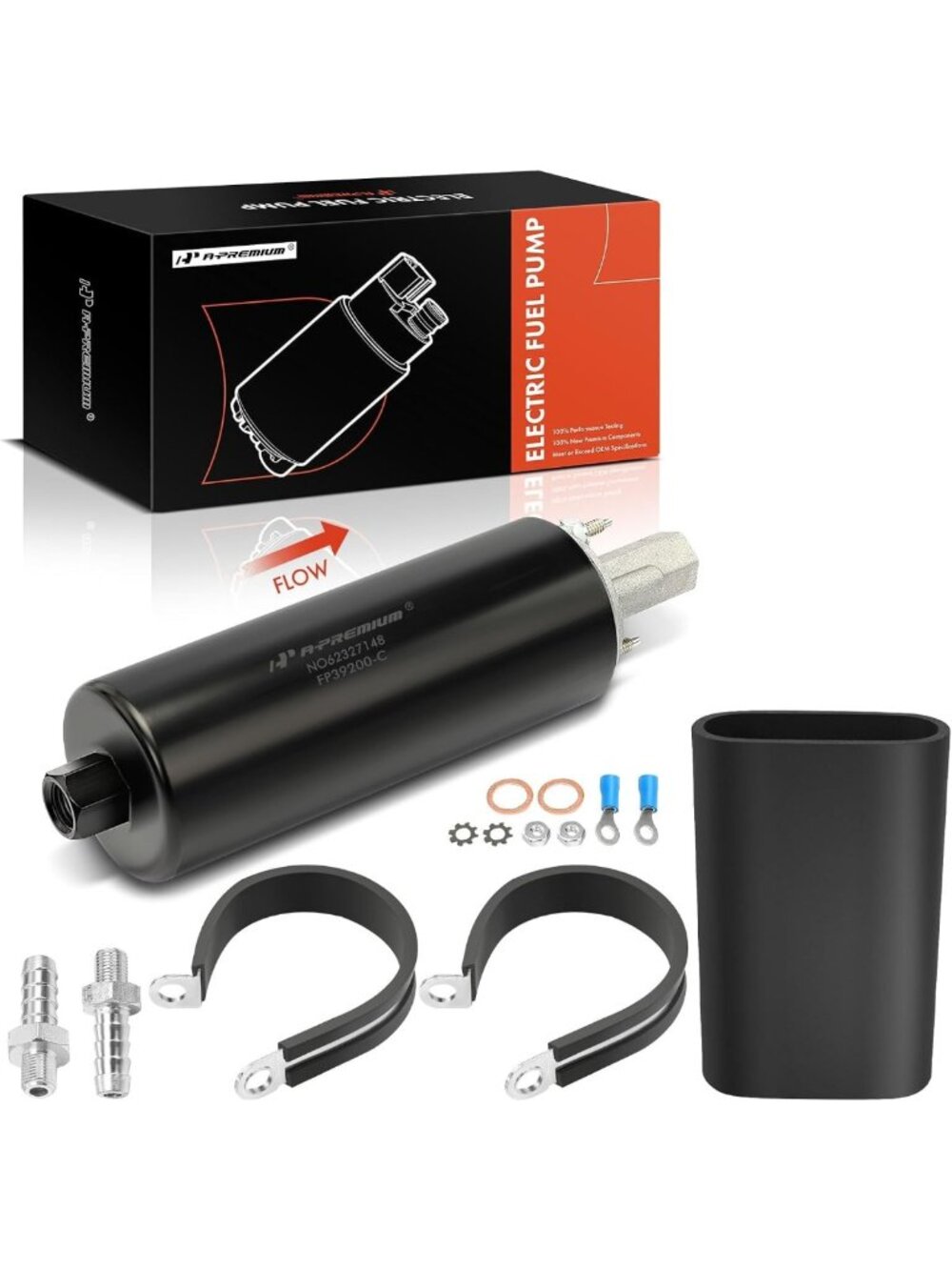 High Flow Universal Inline Fuel Pump 255LPH | High Pressure with Installation